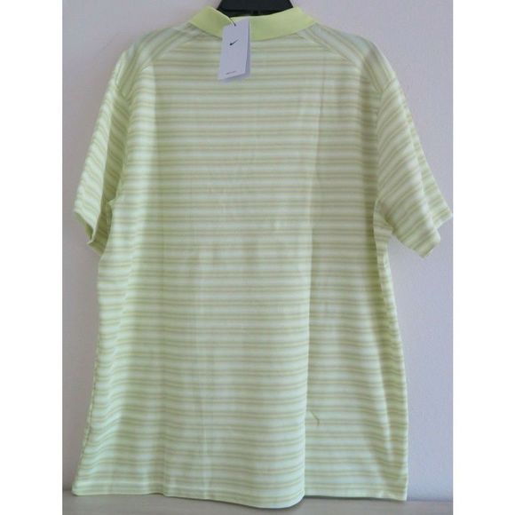 Nike BV0363 736 Men's Sz XL Lemon Twist Dri-FIT Victory Striped Golf Polo - Picture 2 of 10